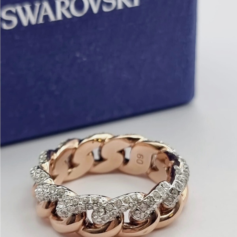 Swarovski Rose Gold and Silver Crystal Ring
